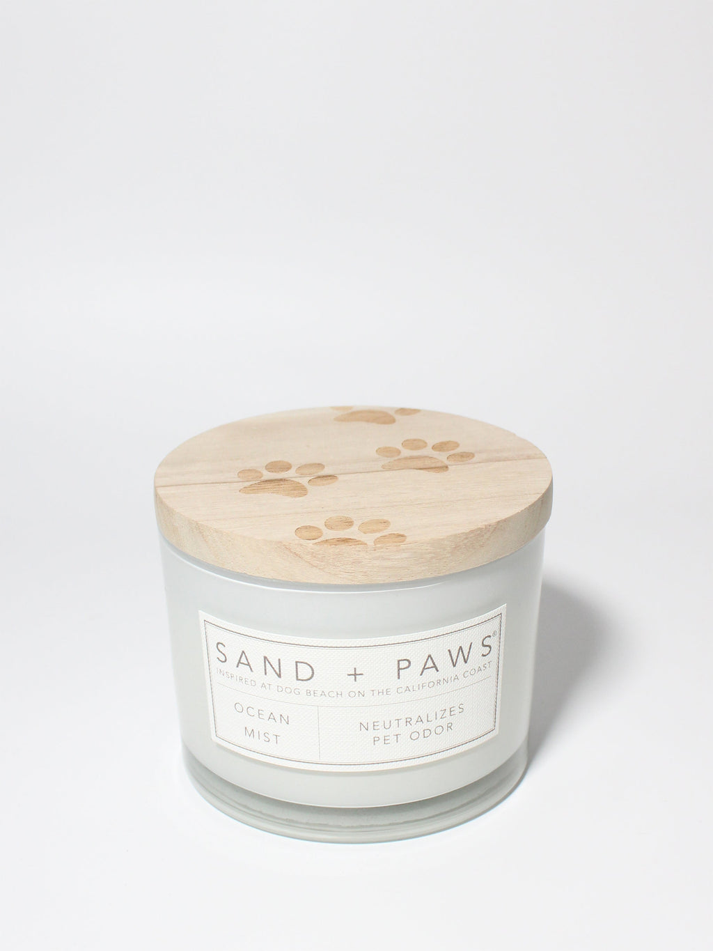 Sand + Paws Ocean Mist 12 oz scented candle - Fine Fragrance