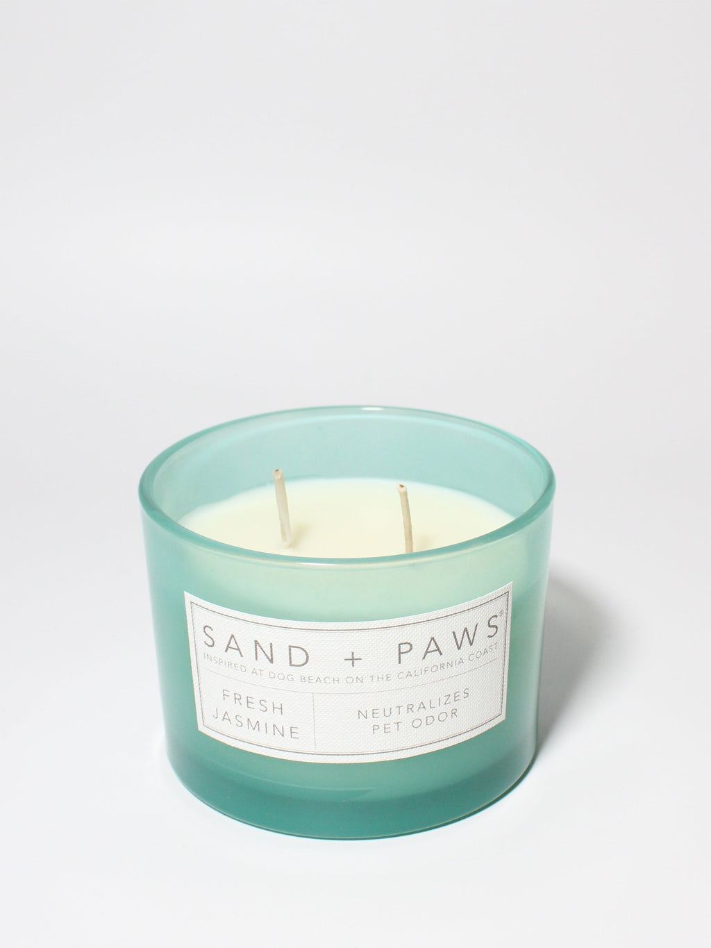 Sand + Paws Fresh Jasmine 12 oz scented candle - Fine Fragrance
