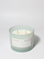 Sand + Paws Ocean & Sea Salt 12 oz scented candle - Fine Fragrance