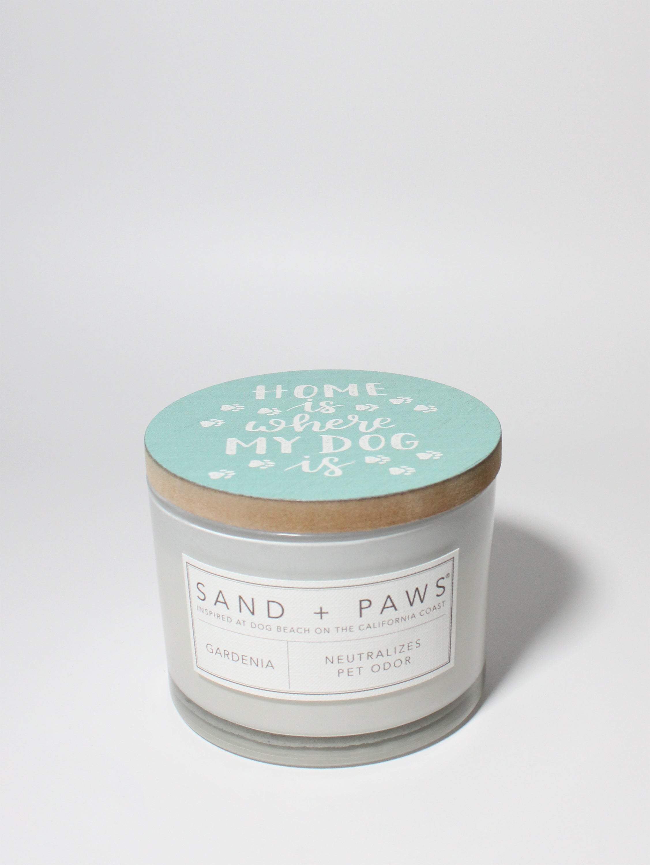 Sand + Paws Gardenia 12 oz scented candle - Fine Fragrance