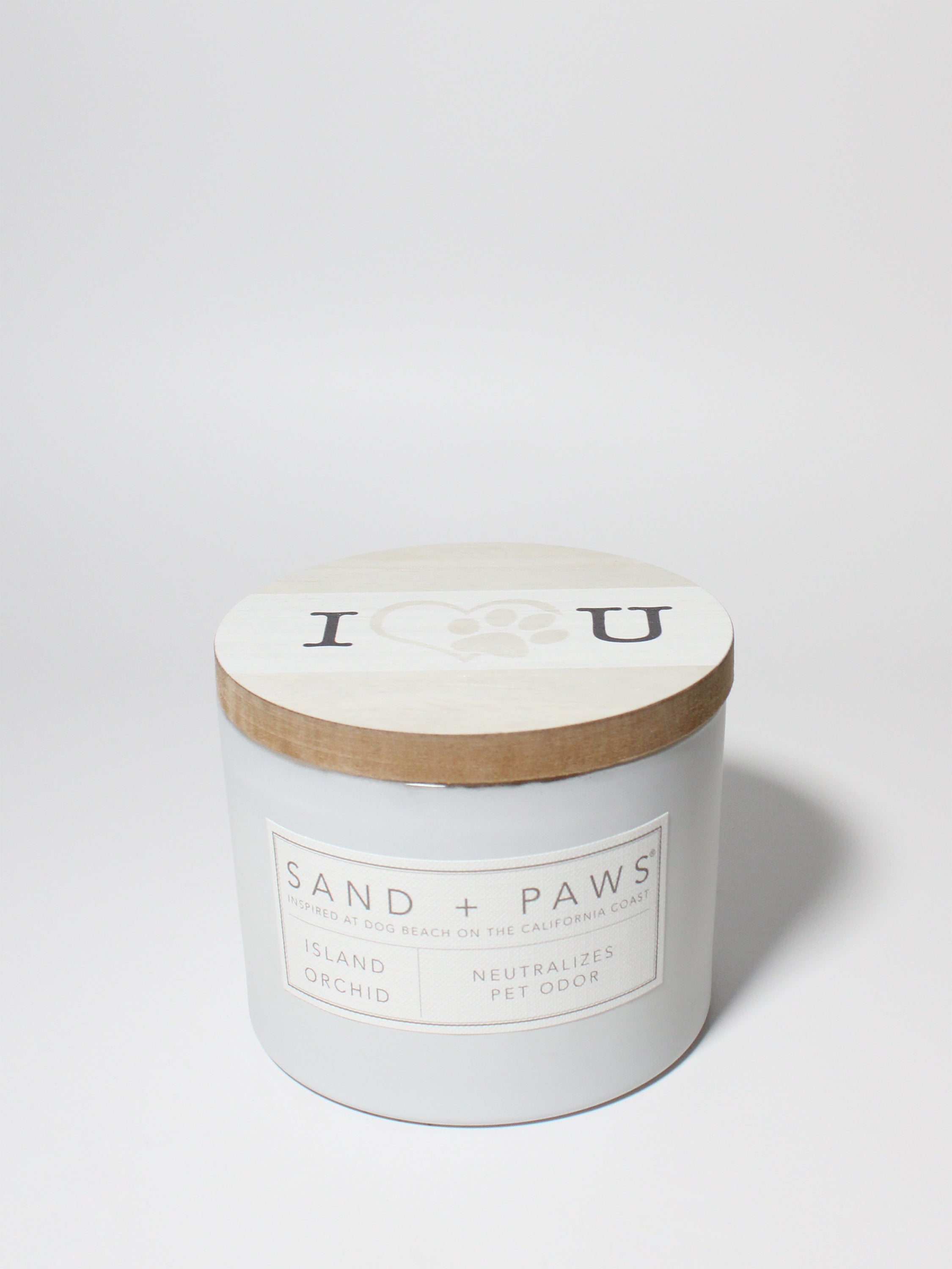 Sand + Paws Island Orchid 12 oz scented candle - Fine Fragrance