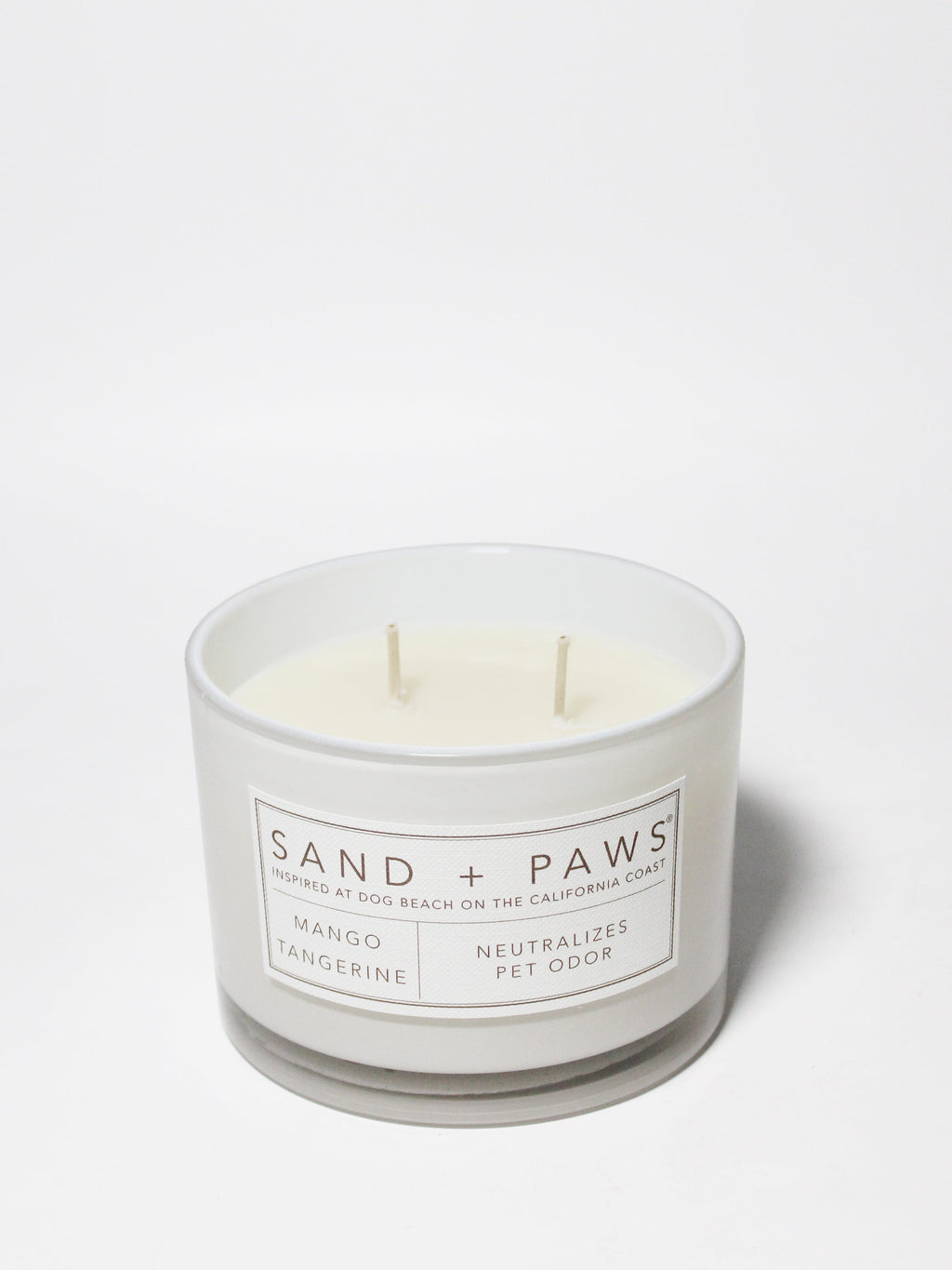 Sand + Paws Mango Tangerine 12 oz scented candle - Fine Fragrance