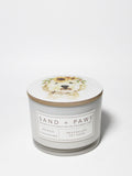 Sand + Paws Mango Tangerine 12 oz scented candle - Fine Fragrance
