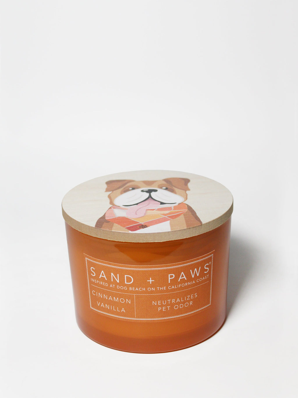 Sand + Paws Cinnamon Vanilla 12 oz scented candle - Fine Fragrance