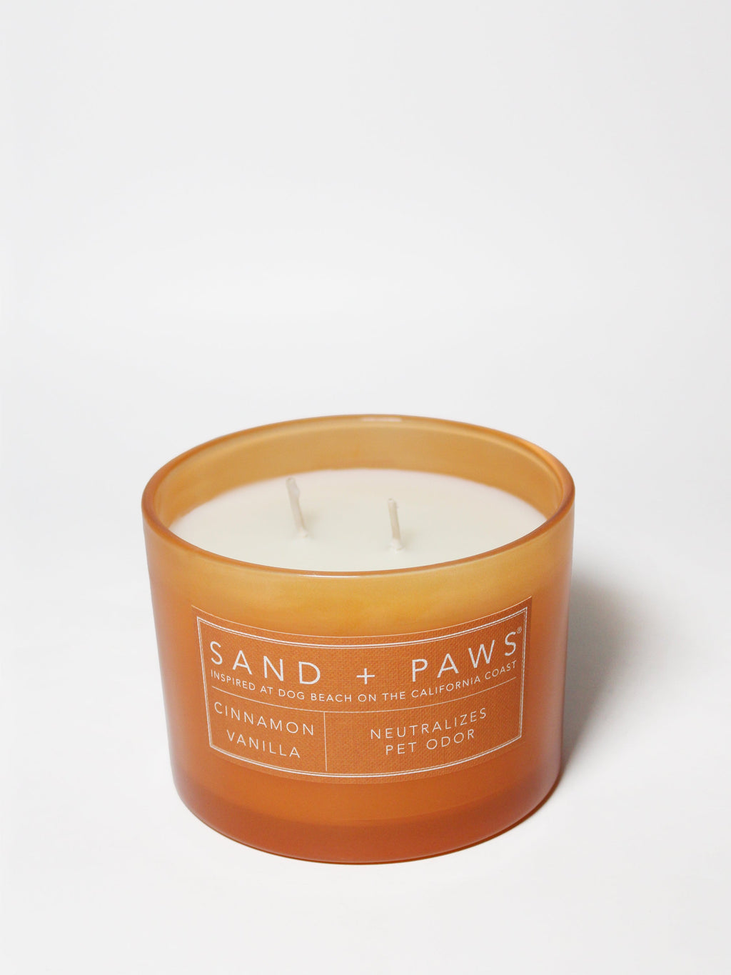 Sand + Paws Cinnamon Vanilla 12 oz scented candle - Fine Fragrance