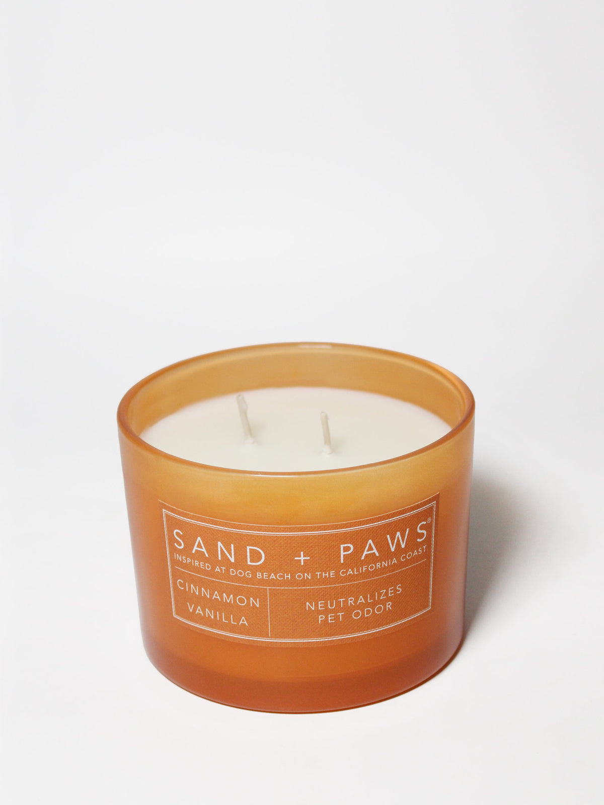 Sand + Paws Cinnamon Vanilla 12 oz scented candle - Fine Fragrance