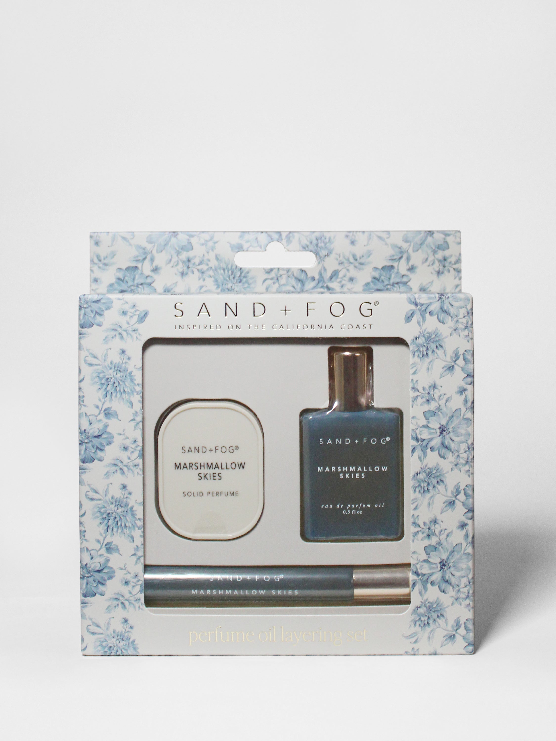 Perfume Oil Rollerballs and Solid Perfume Set - Marshmallow Skies - Fine Fragrance