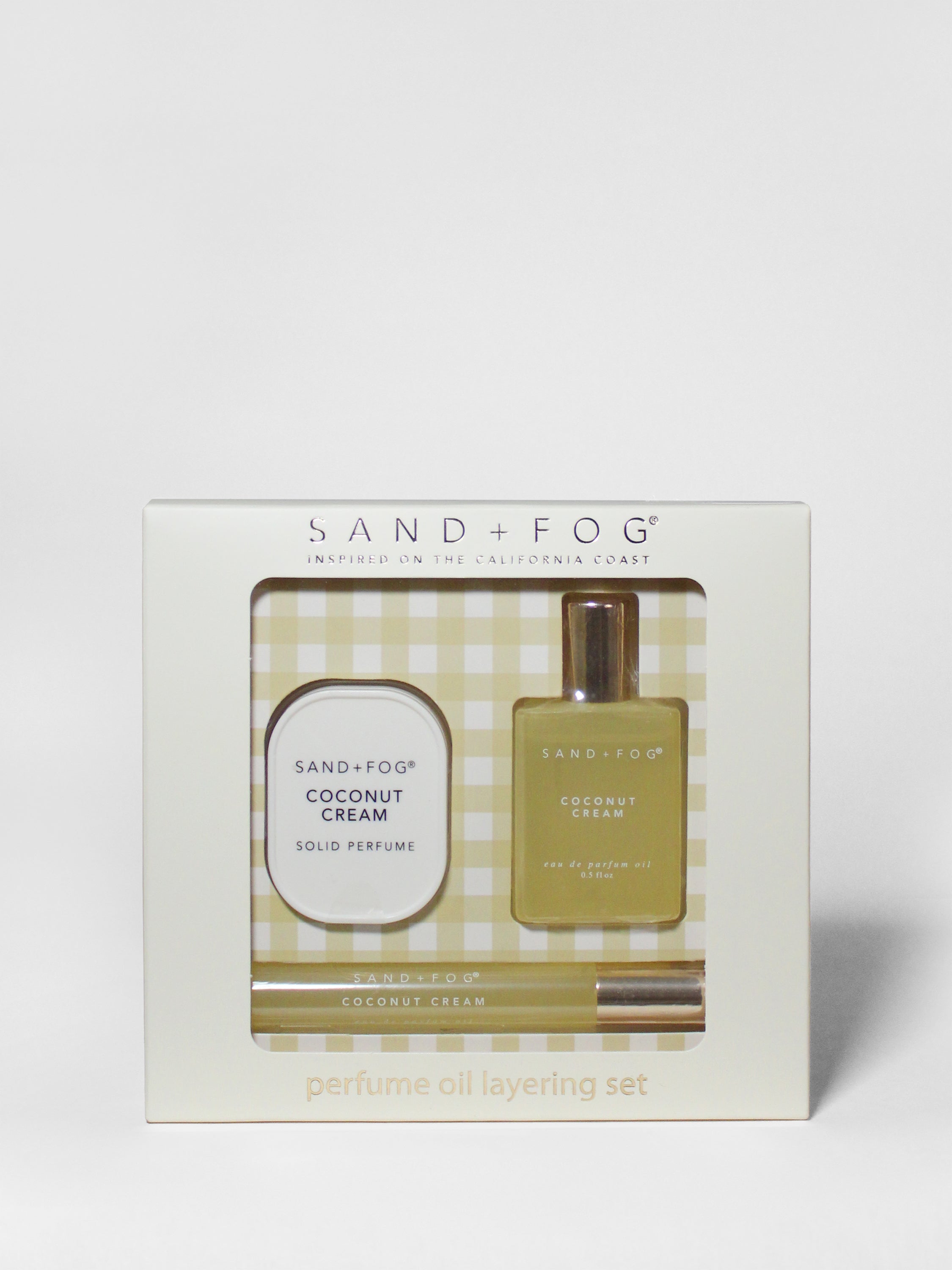 Perfume Oil Rollerballs and Solid Perfume Set - Coconut Cream - Fine Fragrance