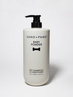 Sand + Paws Pet Shampoo & Conditioner - Baby Powder - Moisturizing Care