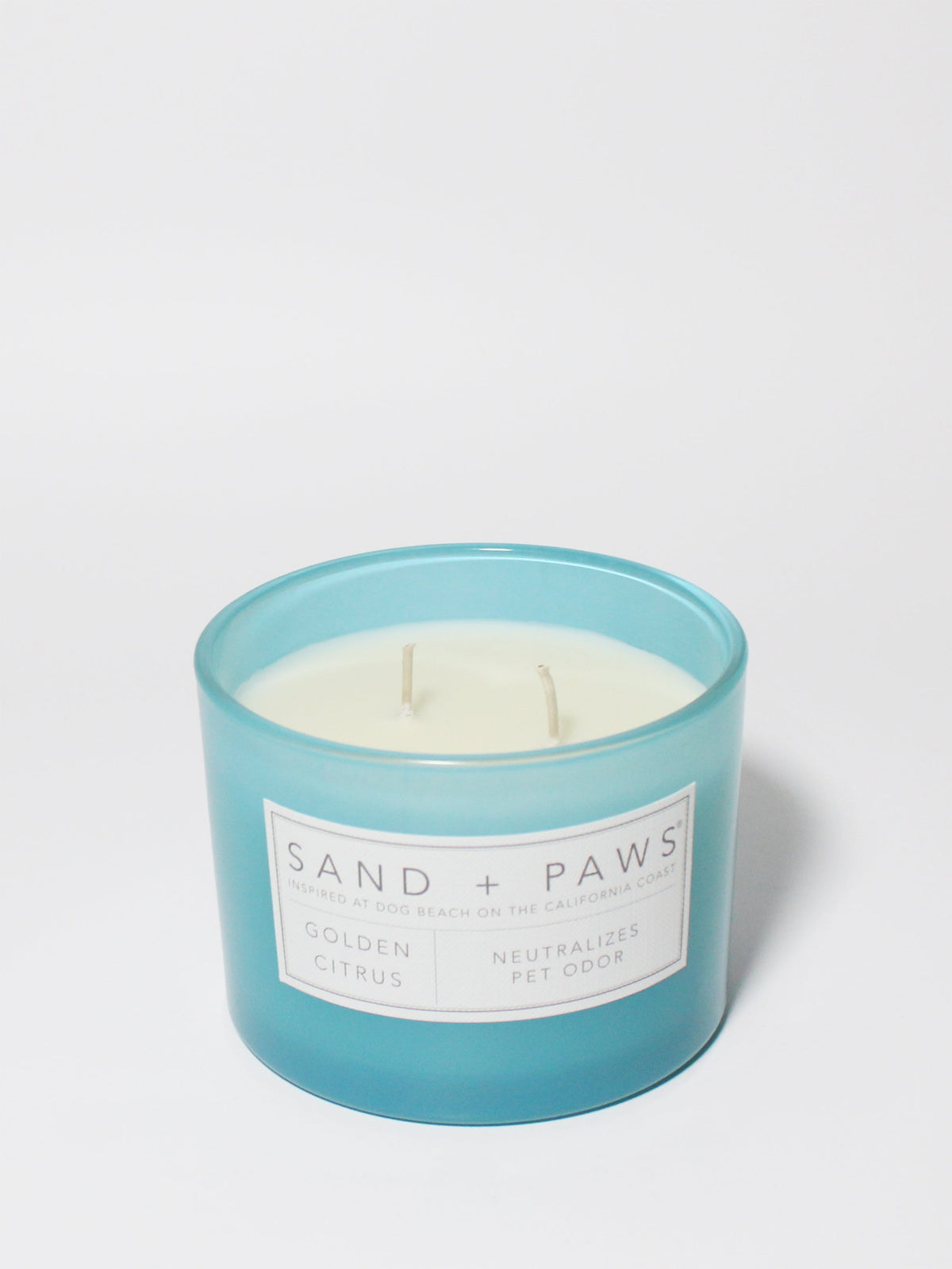 Sand + Paws Golden Citrus 12 oz scented candle - Fine Fragrance