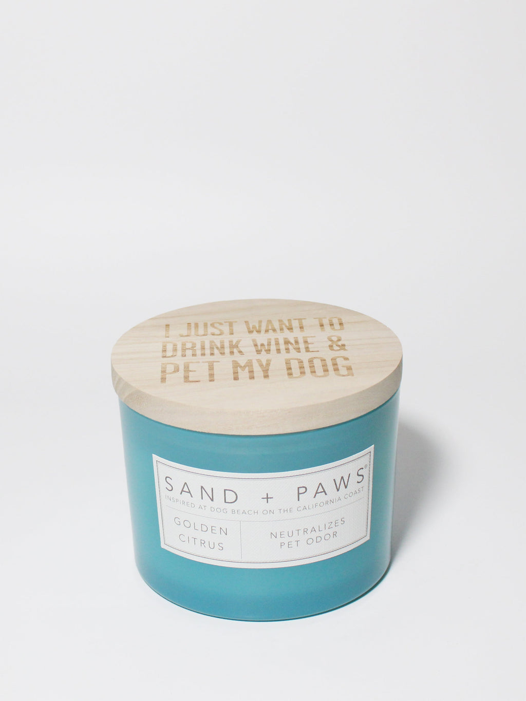 Sand + Paws Golden Citrus 12 oz scented candle - Fine Fragrance