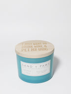 Sand + Paws Golden Citrus 12 oz scented candle - Fine Fragrance