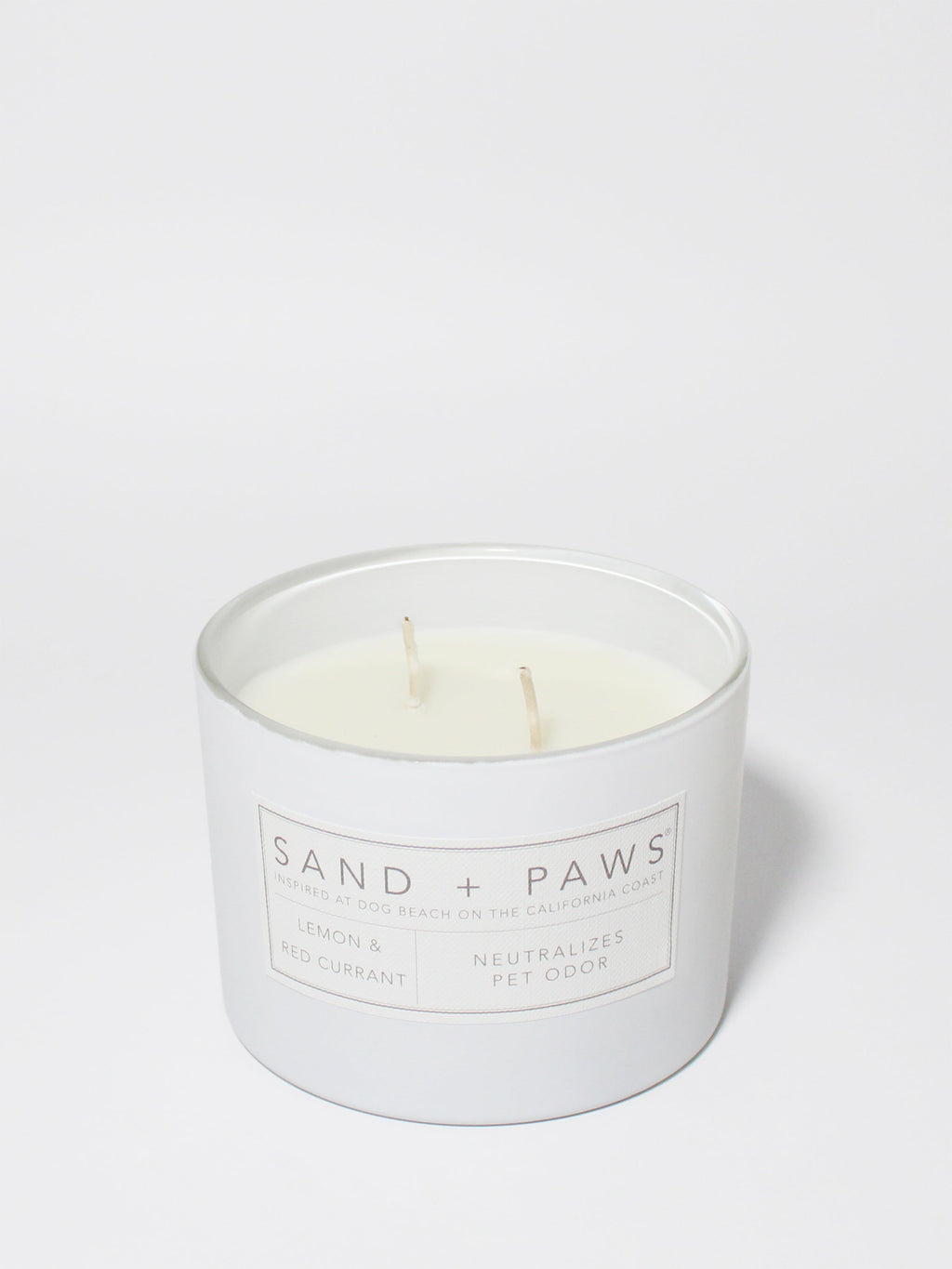 Sand + Paws Lemon & Red Currant 12 oz scented candle - Fine Fragrance