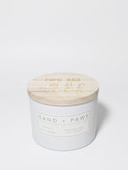 Sand + Paws Lemon & Red Currant 12 oz scented candle - Fine Fragrance
