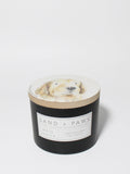 Sand + Paws White Vanilla 12 oz scented candle - Fine Fragrance