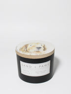 Sand + Paws White Vanilla 12 oz scented candle - Fine Fragrance