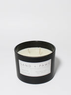 Sand + Paws White Vanilla 12 oz scented candle - Fine Fragrance