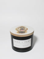 Sand + Paws Teakwood 12 oz scented candle - Fine Fragrance