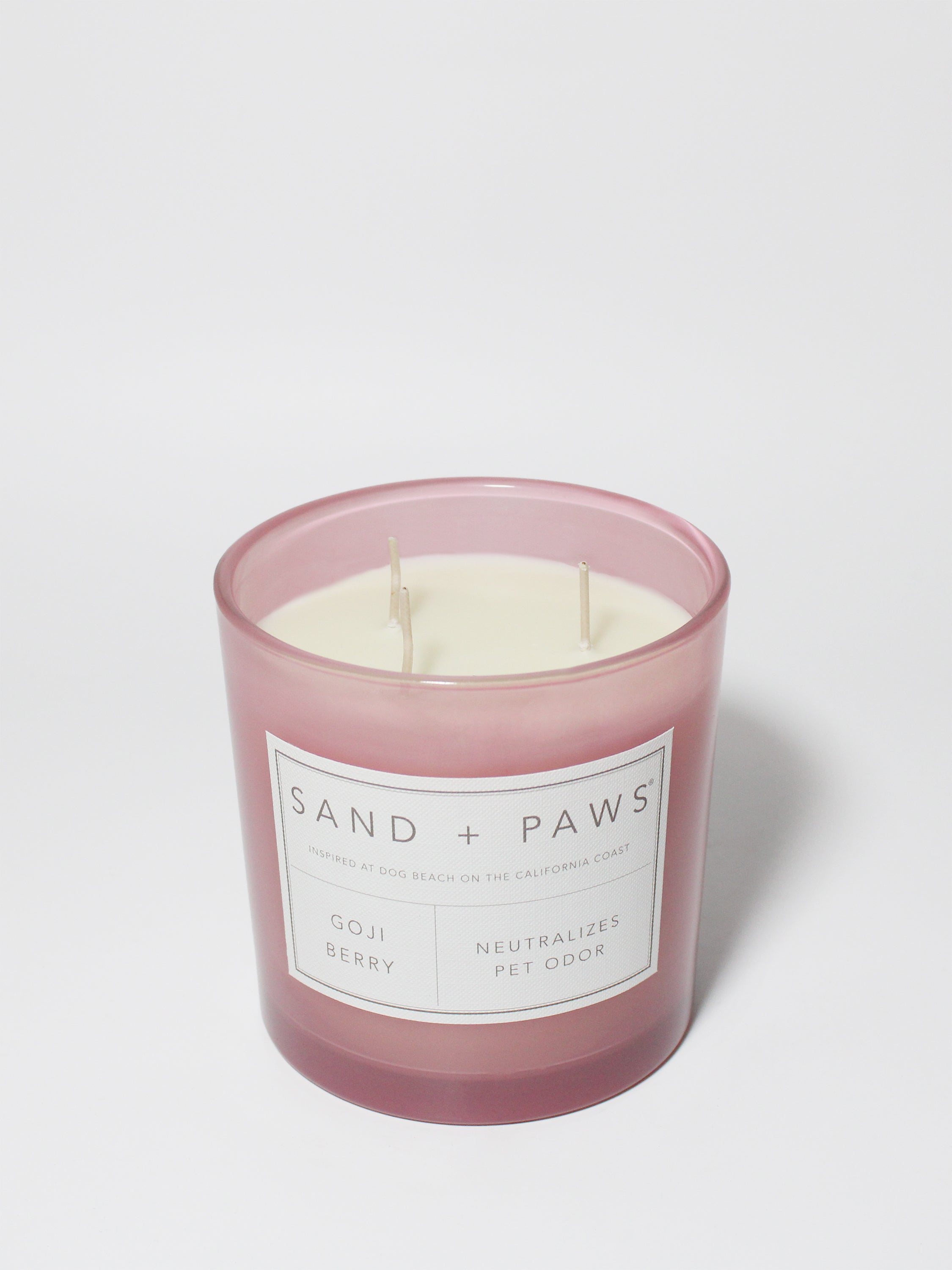 Sand + Paws Goji Berry 21 oz scented candle - Fine Fragrance