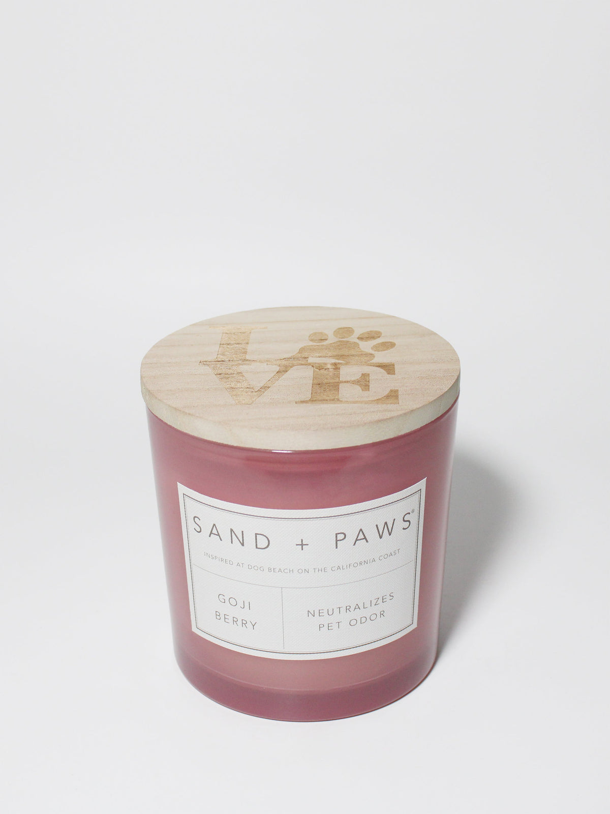 Sand + Paws Goji Berry 21 oz scented candle - Fine Fragrance