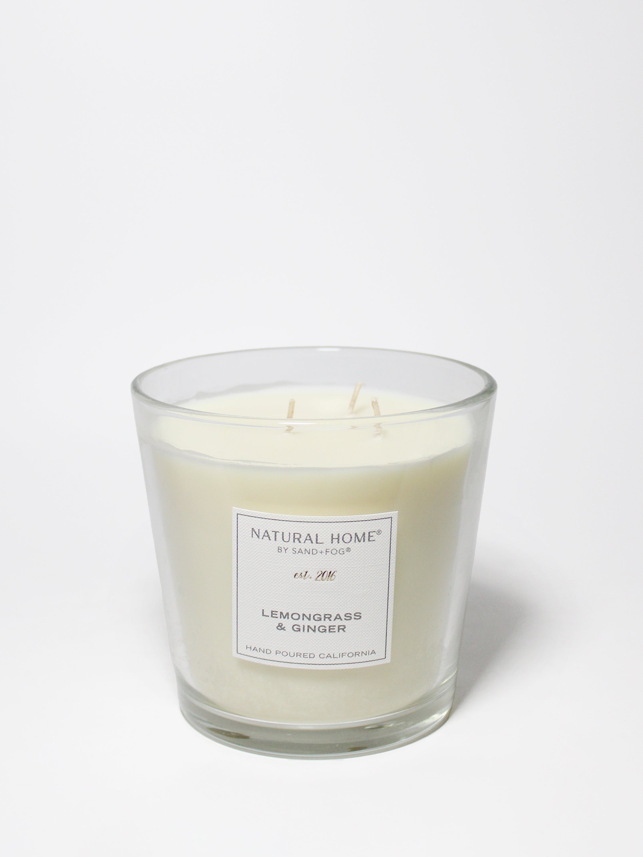 Lemongrass & Ginger Natural Home 31 oz scented candle - Fine Fragrance