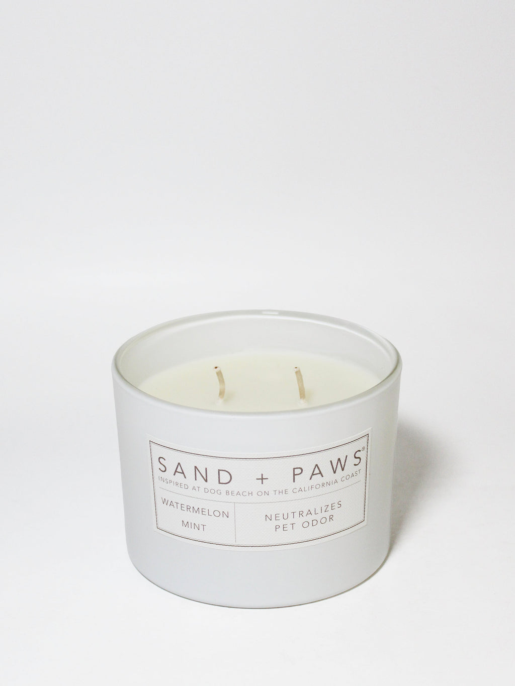 Sand + Paws Watermelon Mint 12 oz scented candle - Fine Fragrance