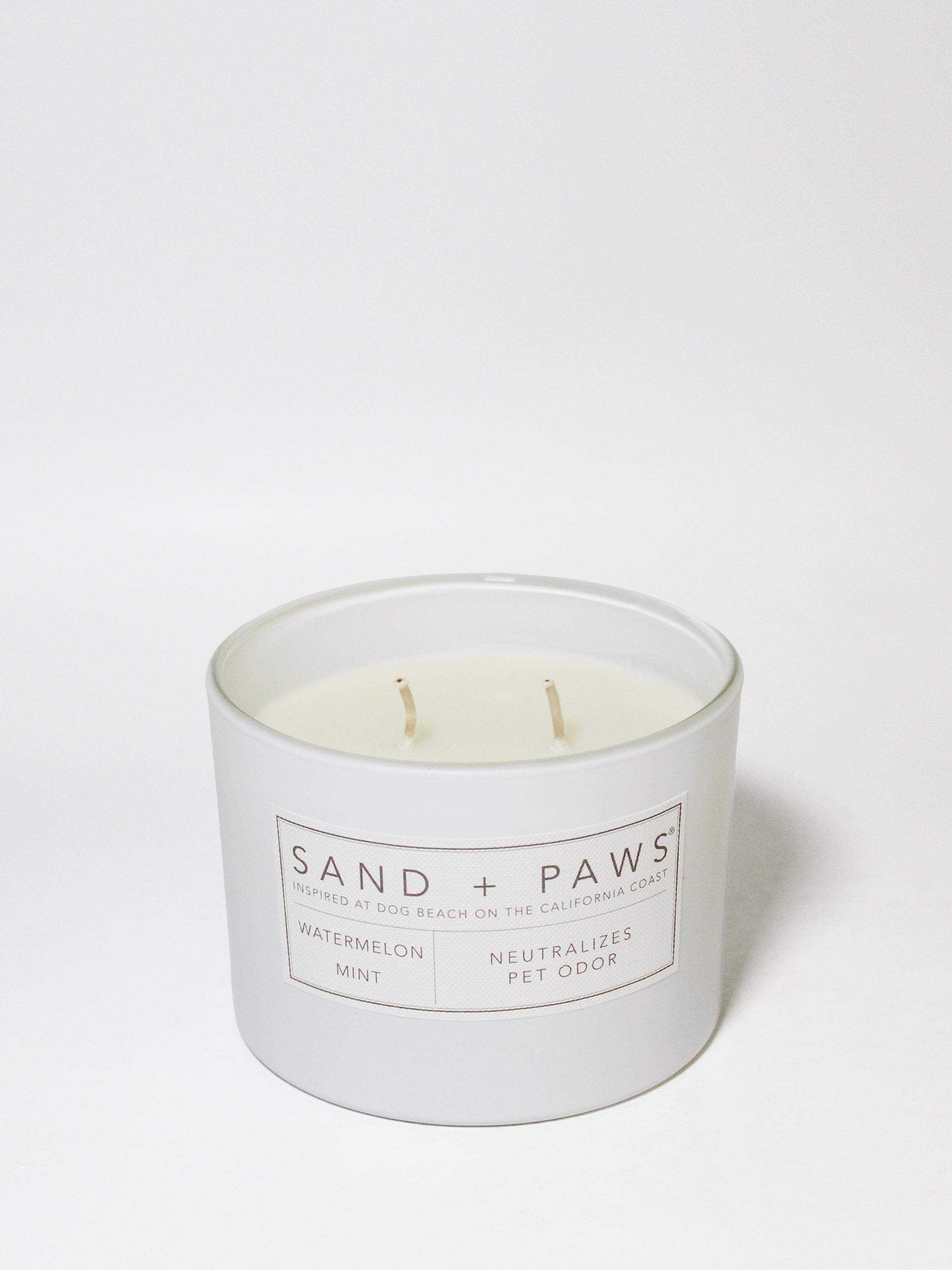 Sand + Paws Watermelon Mint 12 oz scented candle - Fine Fragrance