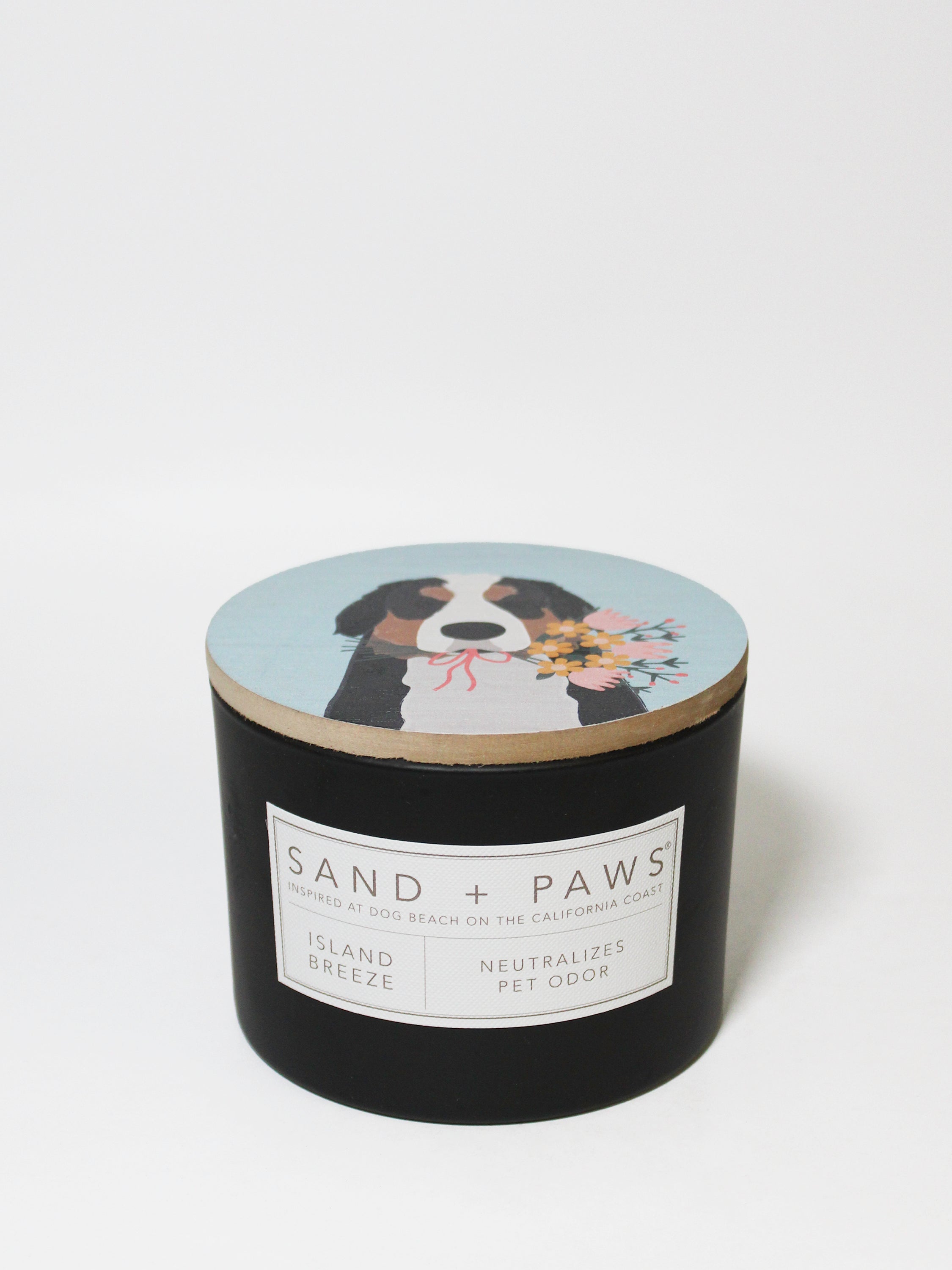 Sand + Paws Island Breeze 12 oz scented candle - Fine Fragrance