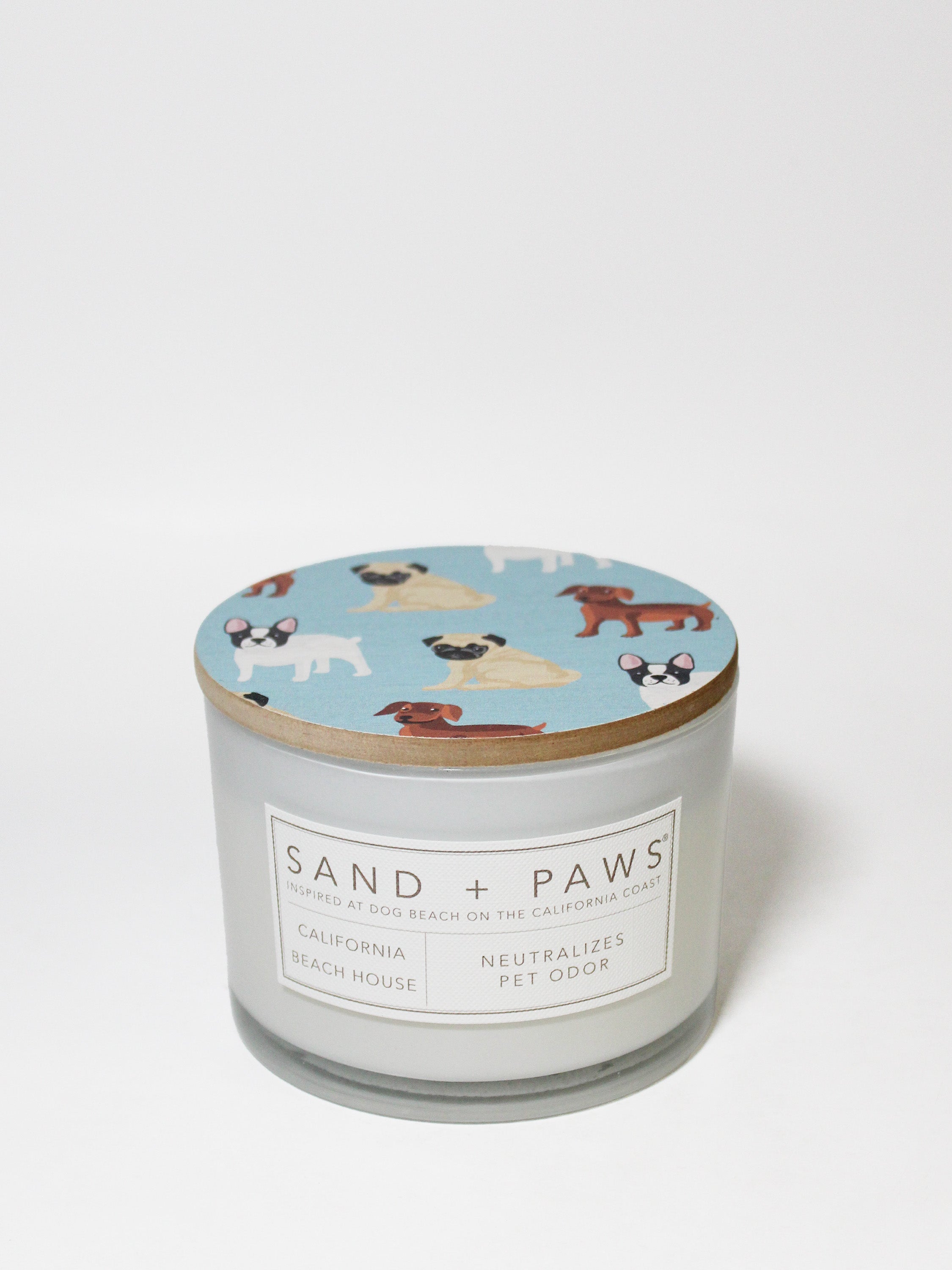 Sand + Paws California Beach House 12 oz scented candle - Fine Fragrance