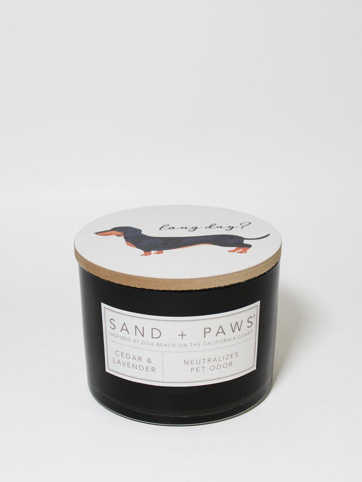Sand + Paws Cedar & Lavender 12 oz scented candle - Fine Fragrance
