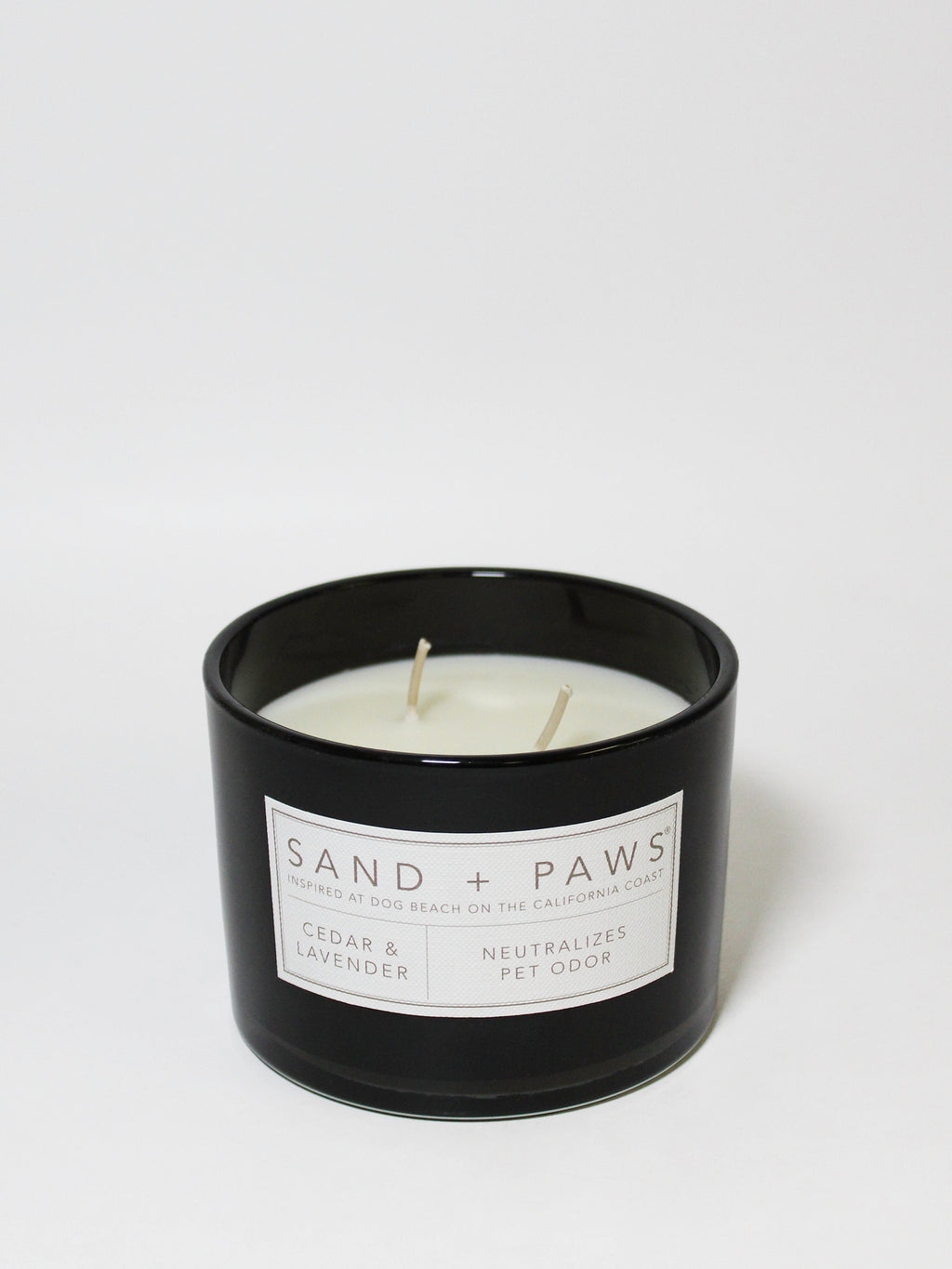 Sand + Paws Cedar & Lavender 12 oz scented candle - Fine Fragrance