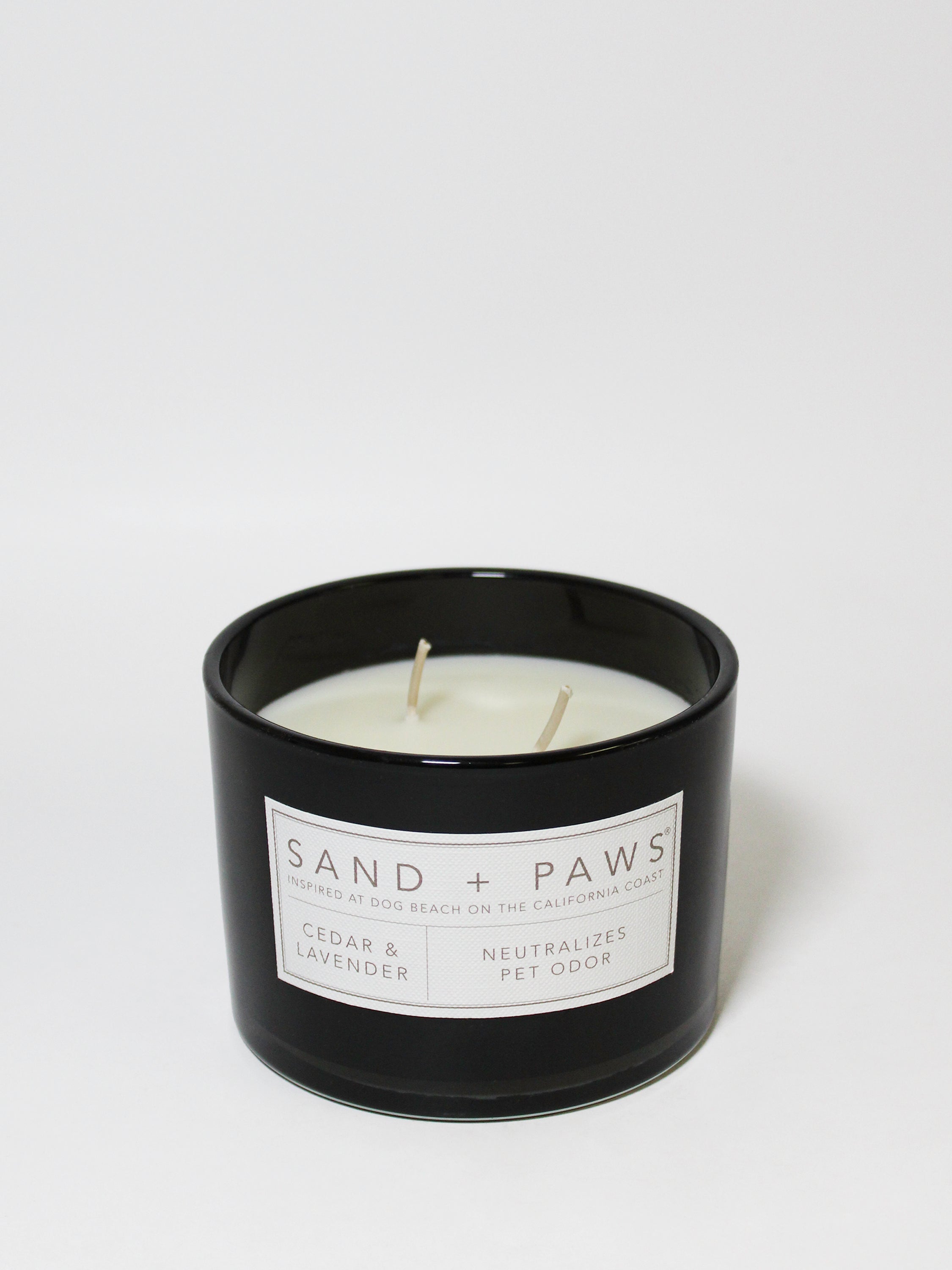 Sand + Paws Cedar & Lavender 12 oz scented candle - Fine Fragrance