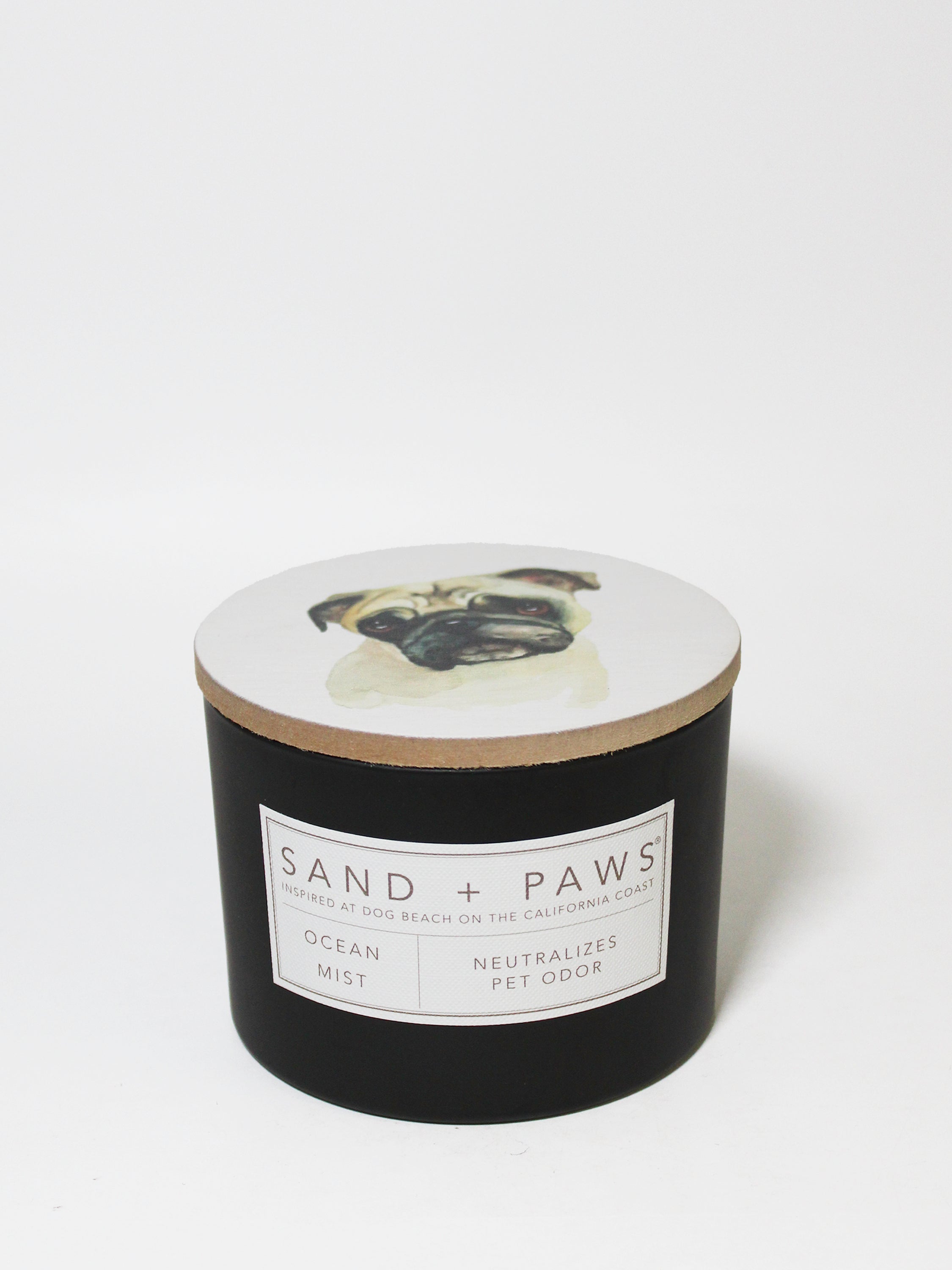 Sand + Paws Ocean Mist 12 oz scented candle - Fine Fragrance