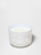 Sand + Paws Coconut & Palm 12 oz scented candle - Fine Fragrance