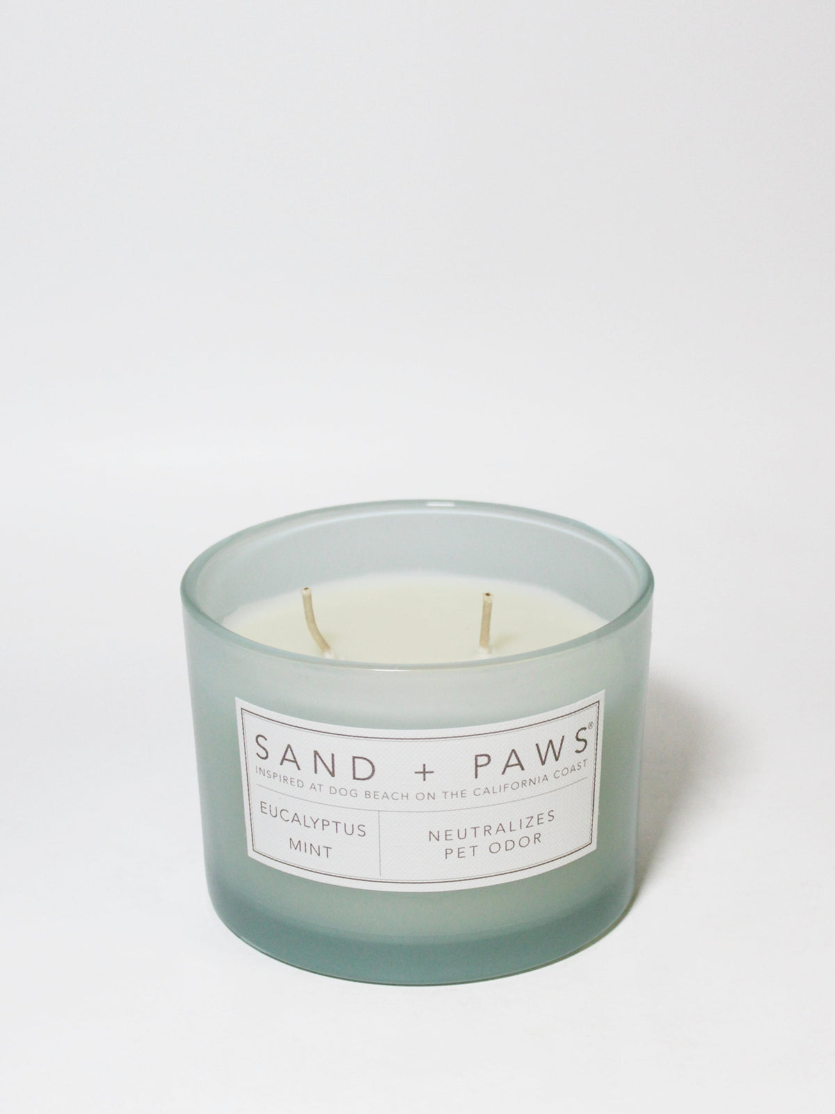 Sand + Paws Eucalyptus Mint 12 oz scented candle - Fine Fragrance