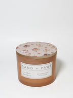 Sand + Paws Floral Bamboo 12 oz scented candle - Fine Fragrance