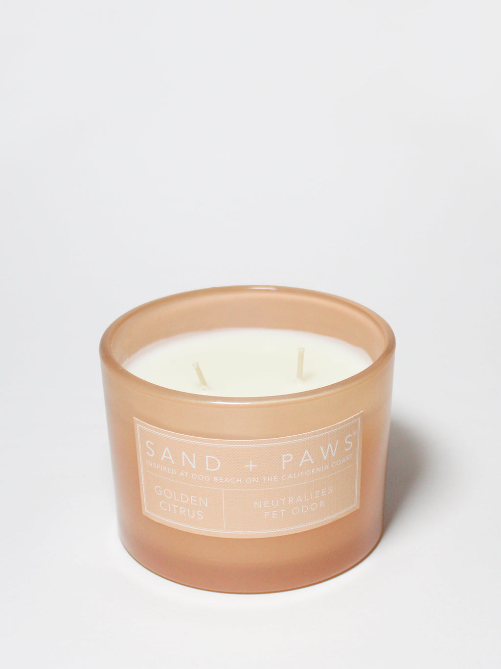Sand + Paws Golden Citrus 12 oz scented candle - Fine Fragrance