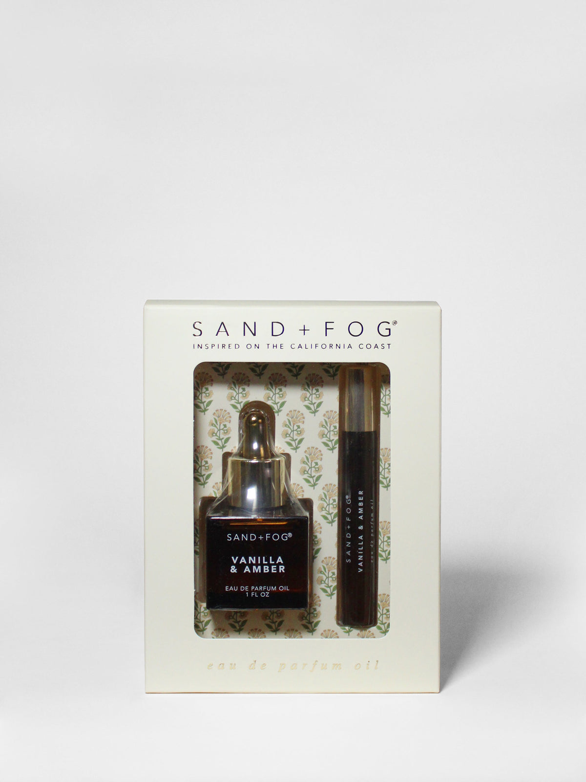 Perfume Oil Rollerball and Perfume Dropper Set - Vanilla & Amber - Fine Fragrance