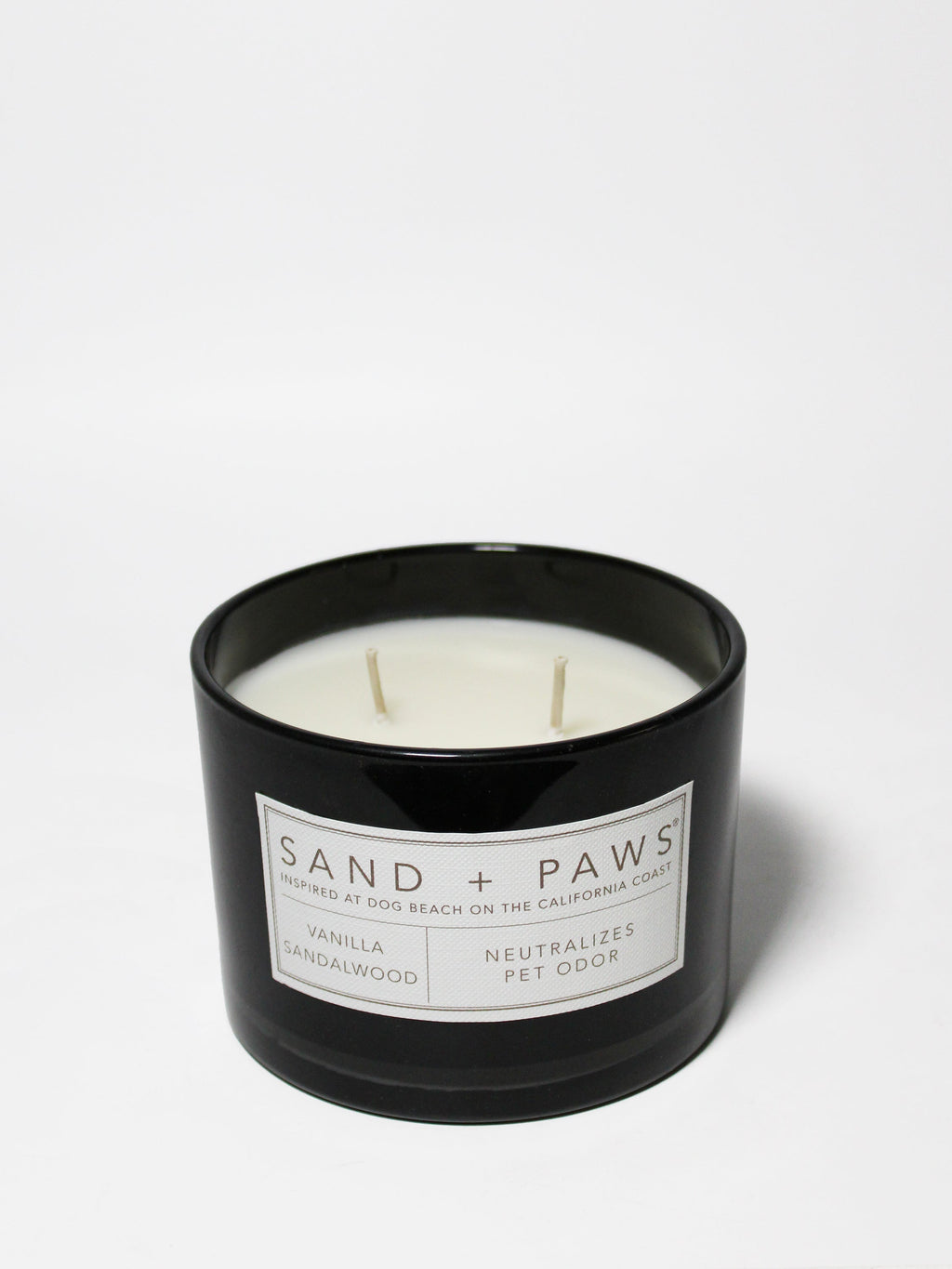 Sand + Paws Vanilla Sandalwood 12 oz scented candle - Fine Fragrance