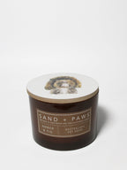 Sand + Paws Amber & Fig 12 oz scented candle - Fine Fragrance