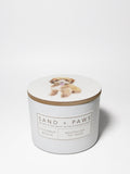Sand + Paws Coconut Beach 12 oz scented candle - Fine Fragrance
