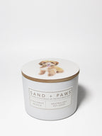 Sand + Paws Coconut Beach 12 oz scented candle - Fine Fragrance