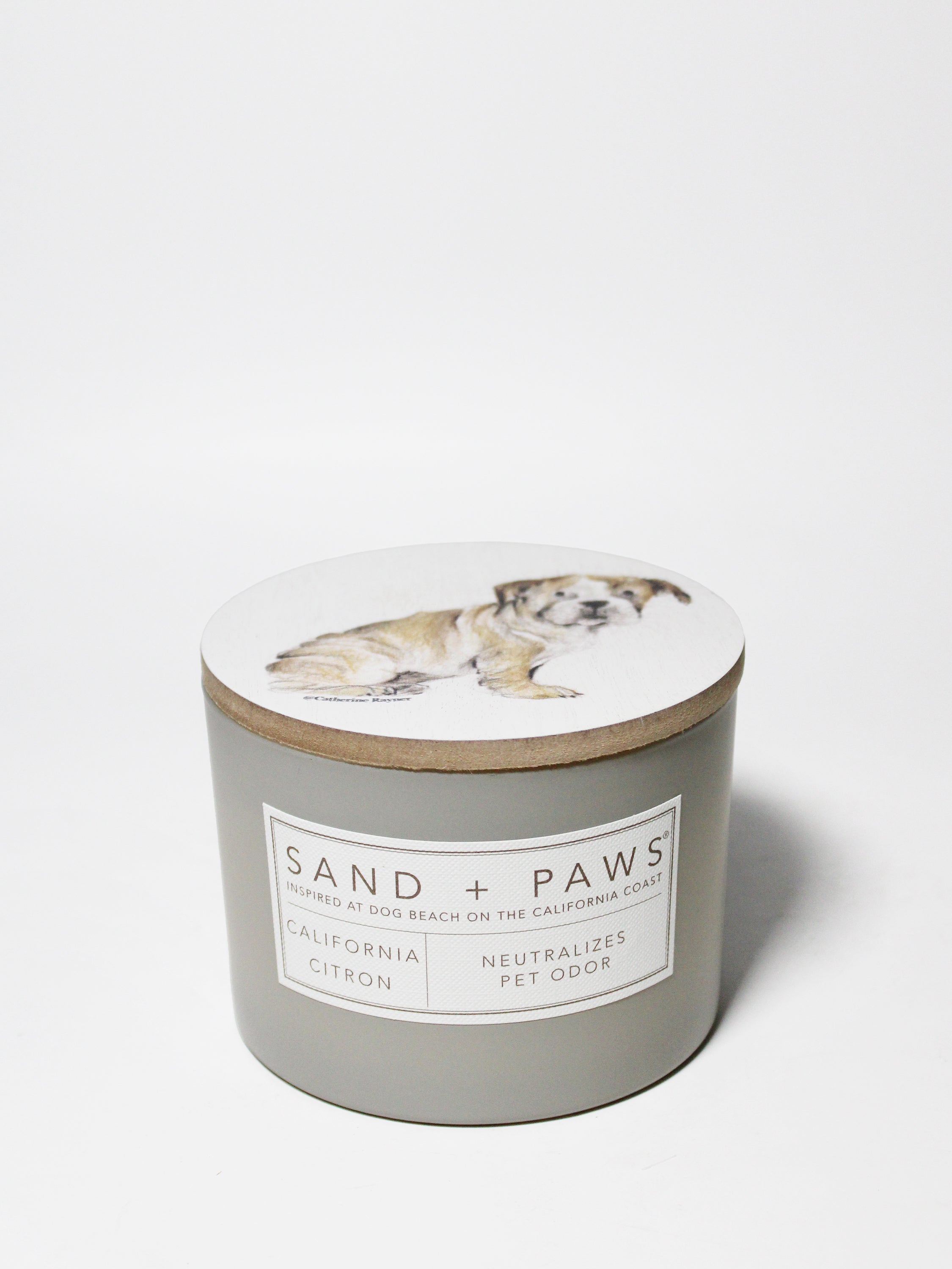 Sand + Paws California Citron 12 oz scented candle - Fine Fragrance