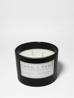 Sand + Paws Teakwood 12 oz scented candle - Fine Fragrance