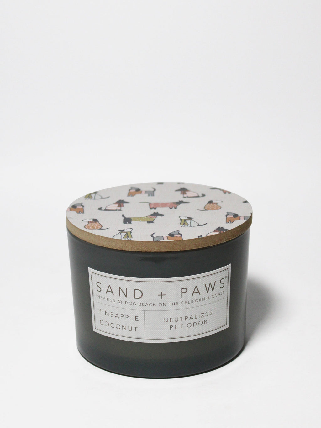 Sand + Paws Pineapple Coconut 12 oz scented candle - Fine Fragrance