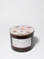 Sand + Paws Amber & Fig 12 oz scented candle - Fine Fragrance