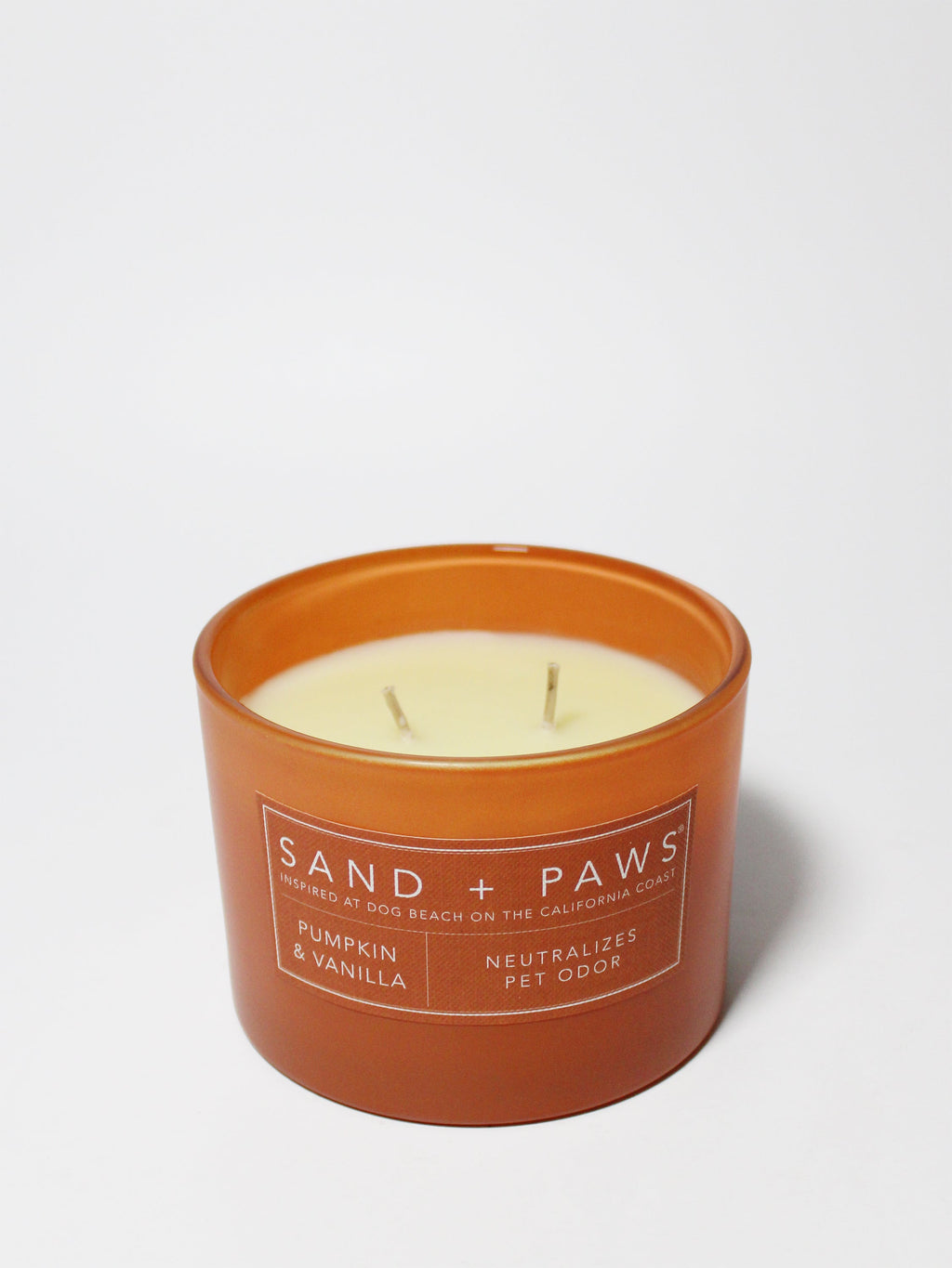 Sand + Paws Pumpkin & Vanilla 12 oz scented candle - Fine Fragrance