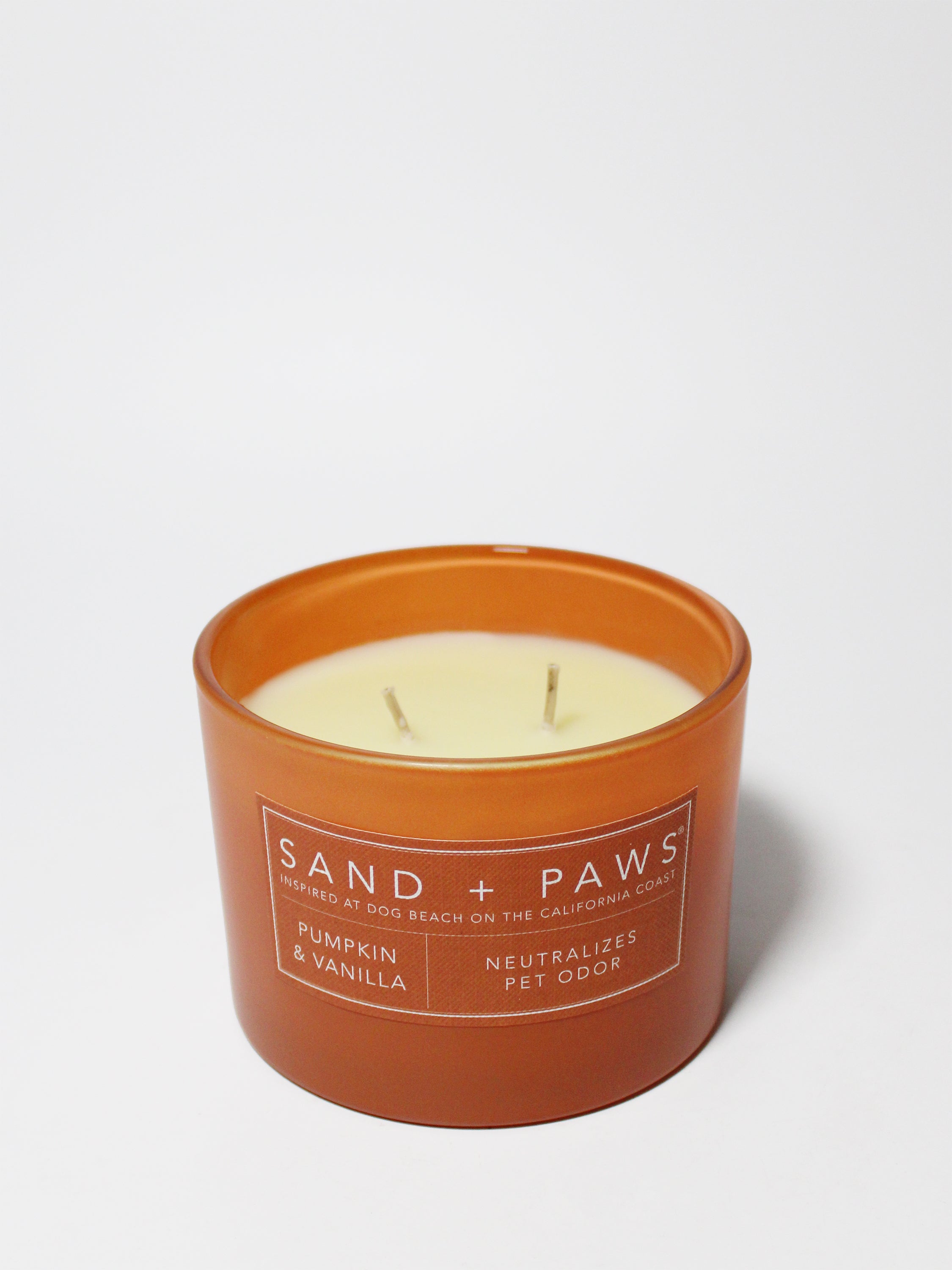 Sand + Paws Pumpkin & Vanilla 12 oz scented candle - Fine Fragrance