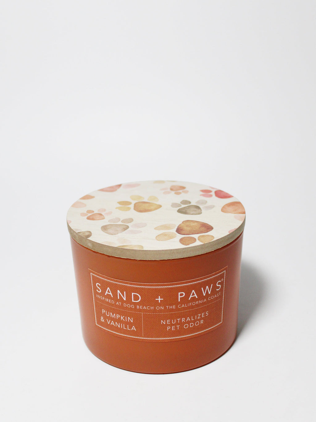 Sand + Paws Pumpkin & Vanilla 12 oz scented candle - Fine Fragrance