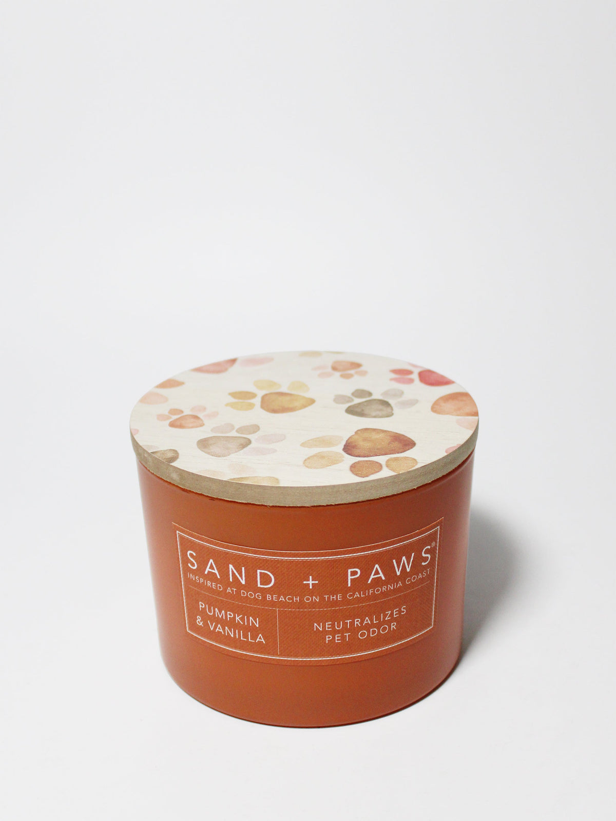Sand + Paws Pumpkin & Vanilla 12 oz scented candle - Fine Fragrance